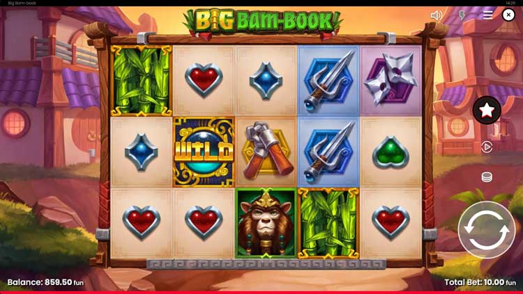 Big Bam Book slot machine gameplay